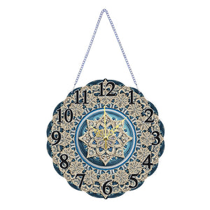 Special Shape Snowflake DIY Diamond Painting Hanging Clock for Home Decor