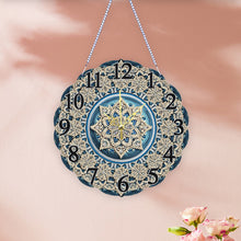 Load image into Gallery viewer, Special Shape Snowflake DIY Diamond Painting Hanging Clock for Home Decor
