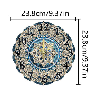 Special Shape Snowflake DIY Diamond Painting Hanging Clock for Home Decor