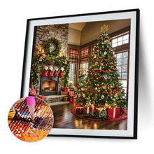 Load image into Gallery viewer, Christmas Atmosphere 40*40CM (canvas) Full Round Drill Diamond Painting
