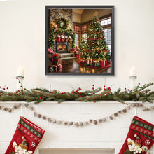 Load image into Gallery viewer, Christmas Atmosphere 40*40CM (canvas) Full Round Drill Diamond Painting
