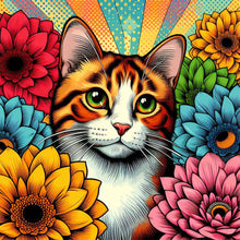 Load image into Gallery viewer, Orange And White Cat 40*40CM (canvas) Full Round Drill Diamond Painting
