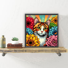 Load image into Gallery viewer, Orange And White Cat 40*40CM (canvas) Full Round Drill Diamond Painting
