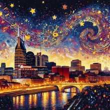 Load image into Gallery viewer, Music City 40*40CM (canvas) Full Round Drill Diamond Painting
