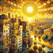 Load image into Gallery viewer, Sunshine City 40*40CM (canvas) Full Round Drill Diamond Painting
