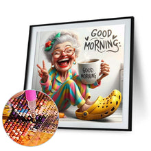 Load image into Gallery viewer, Sunny And Happy Grandma 40*40CM (canvas) Full Round Drill Diamond Painting
