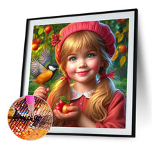 Load image into Gallery viewer, Blue Eyed Cute Girl 40*40CM (canvas) Full Round Drill Diamond Painting
