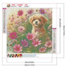 Load image into Gallery viewer, Daisy Field Dog 30*30CM (canvas) Full Round Drill Diamond Painting
