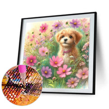 Load image into Gallery viewer, Daisy Field Dog 30*30CM (canvas) Full Round Drill Diamond Painting
