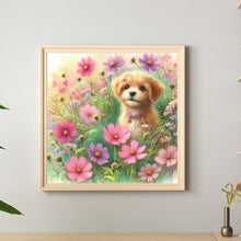 Load image into Gallery viewer, Daisy Field Dog 30*30CM (canvas) Full Round Drill Diamond Painting
