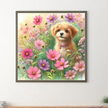 Load image into Gallery viewer, Daisy Field Dog 30*30CM (canvas) Full Round Drill Diamond Painting
