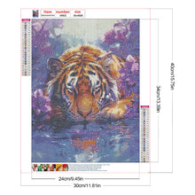 Load image into Gallery viewer, Big Tiger 30*40CM (canvas) Full Round Drill Diamond Painting
