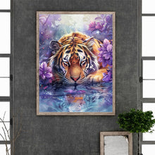 Load image into Gallery viewer, Big Tiger 30*40CM (canvas) Full Round Drill Diamond Painting
