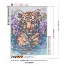 Load image into Gallery viewer, Tiger Cub 30*40CM (canvas) Full Round Drill Diamond Painting
