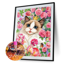 Load image into Gallery viewer, Rose Ragdoll Cat 30*40CM (canvas) Full Round Drill Diamond Painting
