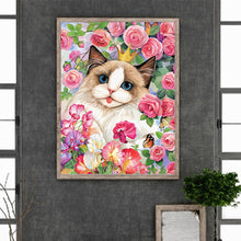 Load image into Gallery viewer, Rose Ragdoll Cat 30*40CM (canvas) Full Round Drill Diamond Painting
