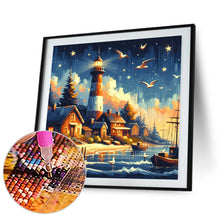 Load image into Gallery viewer, Seagull Lighthouse 40*40CM (canvas) Full Round Drill Diamond Painting
