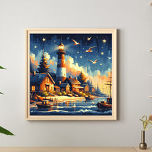 Load image into Gallery viewer, Seagull Lighthouse 40*40CM (canvas) Full Round Drill Diamond Painting
