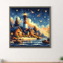 Load image into Gallery viewer, Seagull Lighthouse 40*40CM (canvas) Full Round Drill Diamond Painting
