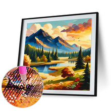 Load image into Gallery viewer, Mountains, Rivers And Forests 40*40CM (canvas) Full Round Drill Diamond Painting
