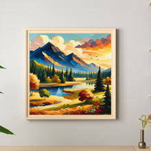 Load image into Gallery viewer, Mountains, Rivers And Forests 40*40CM (canvas) Full Round Drill Diamond Painting
