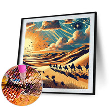 Load image into Gallery viewer, Desert Camel Caravan 40*40CM (canvas) Full Round Drill Diamond Painting
