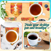 Load image into Gallery viewer, 6Pcs Wooden Forest Diamond Painting Coasters with Holder for Adults Beginners
