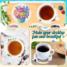 Load image into Gallery viewer, 6Pcs Wooden Flower Cake Diamond Painting Coasters for Adults Beginners
