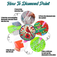 Load image into Gallery viewer, 6Pcs Wooden Animals Diamond Painting Coasters with Holder for Adults Beginners
