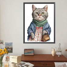 Load image into Gallery viewer, Cat Mom 40*50CM (canvas) Full Round Drill Diamond Painting
