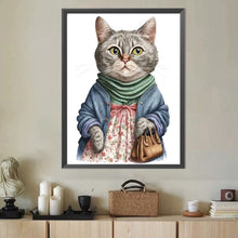 Load image into Gallery viewer, Cat Mom 40*50CM (canvas) Full Round Drill Diamond Painting
