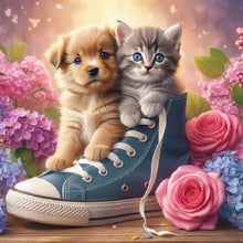 Load image into Gallery viewer, Canvas Shoes For Cats And Dogs 40*40CM (canvas) Full Round Drill Diamond Painting
