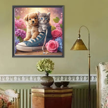 Load image into Gallery viewer, Canvas Shoes For Cats And Dogs 40*40CM (canvas) Full Round Drill Diamond Painting
