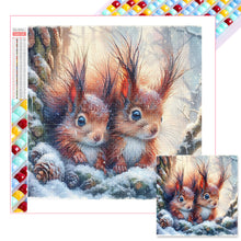 Load image into Gallery viewer, Small Animals In The Snow 30*30CM (canvas) Full Square Drill Diamond Painting
