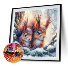 Load image into Gallery viewer, Small Animals In The Snow 30*30CM (canvas) Full Square Drill Diamond Painting
