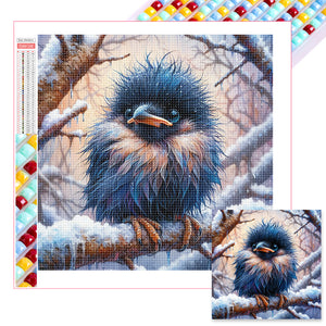 Small Animals In The Snow 30*30CM (canvas) Full Square Drill Diamond Painting