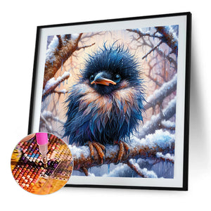 Small Animals In The Snow 30*30CM (canvas) Full Square Drill Diamond Painting