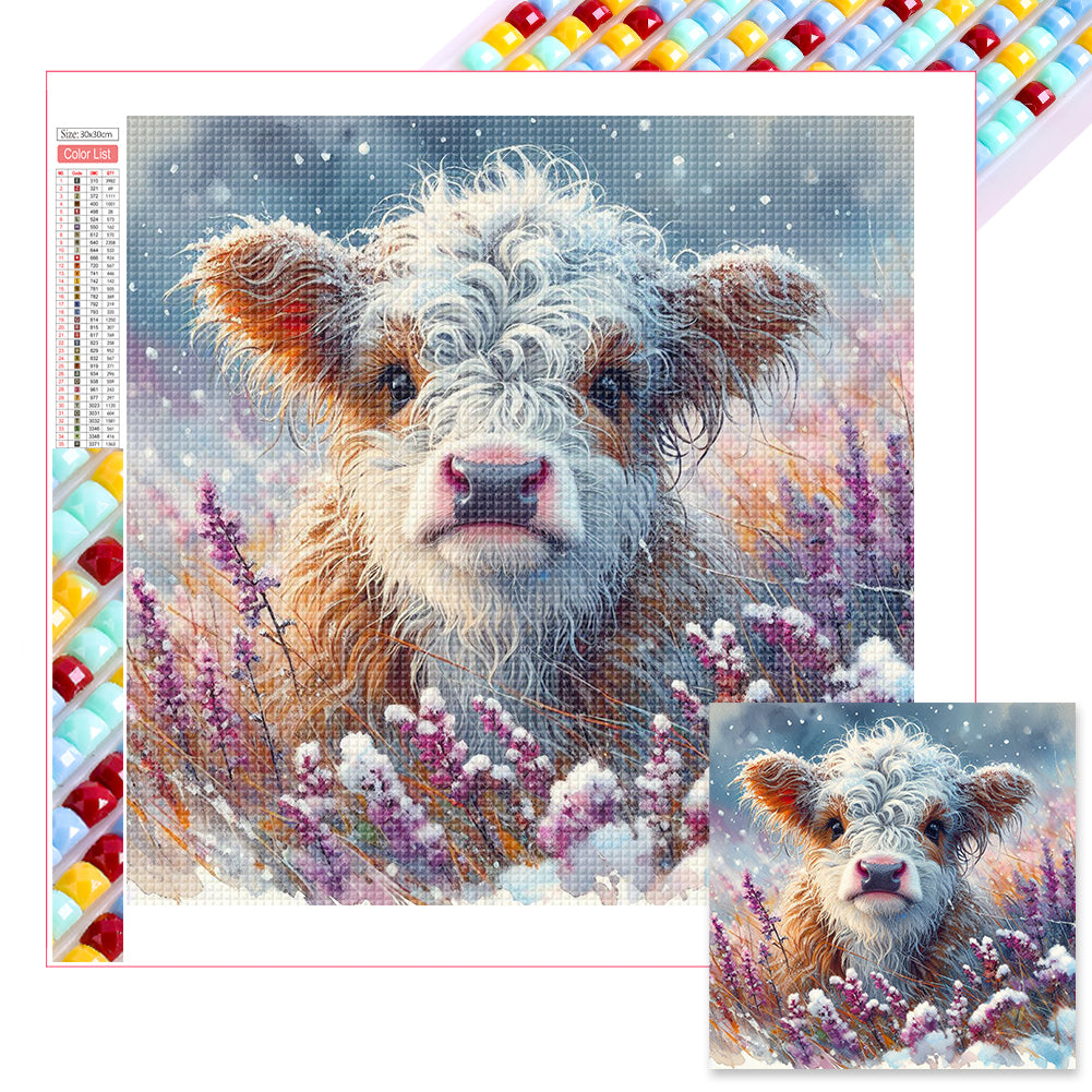 Small Animals In The Snow 30*30CM (canvas) Full Square Drill Diamond Painting