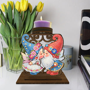 Goblin Diamond Painting Desktop Candle Holder Gifts for Family Friends