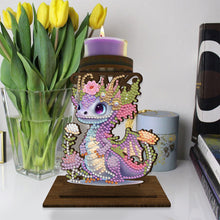 Load image into Gallery viewer, Dinosaur Diamond Painting Desktop Candle Holder Gifts for Family Friends
