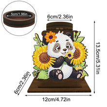 Load image into Gallery viewer, Sunflower Panda Diamond Painting Desktop Candle Holder Gifts for Family Friends
