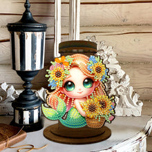 Load image into Gallery viewer, Sunflower Mermaid Diamond Painting Desktop Candle Holder Gifts for Family Friend
