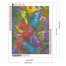 Load image into Gallery viewer, Butterfly And Flower 40*50CM (canvas) Full Round Drill Diamond Painting
