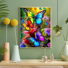 Load image into Gallery viewer, Butterfly And Flower 40*50CM (canvas) Full Round Drill Diamond Painting
