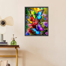 Load image into Gallery viewer, Butterfly And Flower 40*50CM (canvas) Full Round Drill Diamond Painting
