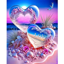 Load image into Gallery viewer, Love On The Beach 40*50CM (canvas) Full Round Drill Diamond Painting
