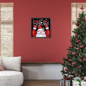 Santa Claus Snow 40*40CM (canvas) Full Round Drill Diamond Painting