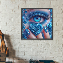 Load image into Gallery viewer, Blue Rose Eyes 40*40CM (canvas) Full Round Drill Diamond Painting
