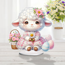 Load image into Gallery viewer, Acrylic Special Shape Easter Sheep 5D DIY Diamond Painting Desktop Ornaments
