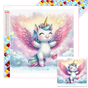 Unicorn 30*30CM (canvas) Full Square Drill Diamond Painting